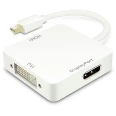 MOQ 100szt | w magazynie 3 w 1 Thunderbolt Mini DisplayPort na HDMI Dp DVI Cable dla Mac Pro Air