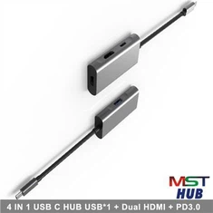 Rozdzielacz wielomonitorowy USB C do Hdmi USB PD3.0
