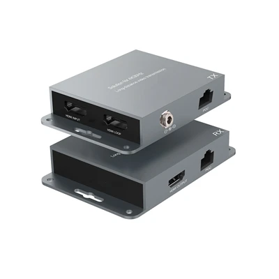 Zestaw przedłużacza HDMI 4K o długości 60 metrów, konstrukcja do montażu na ścianie